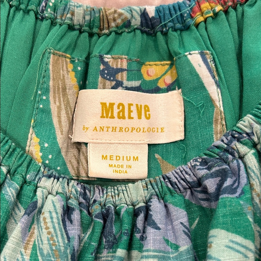 Maeve Green Tropical Print Maxi Dress - Picture 7 of 7